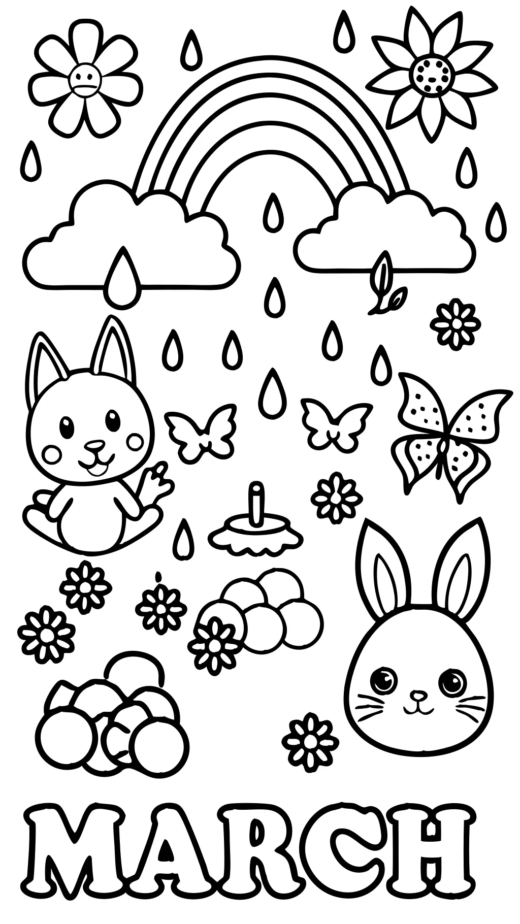 march coloring page